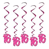 16 Whirls (pink)    (5/Pkg)