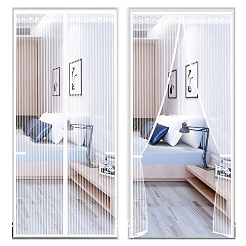 Fliegengitter Tür, 220x265cm Magnetvorhang Doppeltür Mückenschutz,...