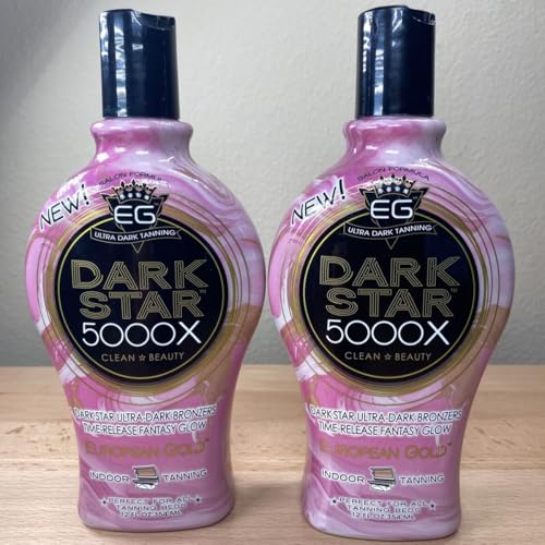 european gold dark star 5000x indoor tanning lotion for tanning beds 12 fl oz