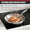 Mueller 17-Piece Stainless Steel Pots and Pans Set – Tri-Ply Ultra-Clad Pro Cookware Set, Induction Ready, Oven Safe, Even-Heat Aluminum Core, Includes Skillets, Saucepans, Dutch Oven, Stockpot #3