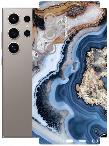 Image of AtOdds - Full Body Back Screen Guard Protector Film - Lamination Wrap Skin Sticker Compatible with Samsung Galaxy S24 Ultra | Scratchproof Matte Finish (Floor Marble)