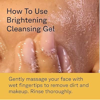 Acure Brightening Cleansing Gel - Vegan Face Scrub, Gentle Facial Cleanser for Radiant Skin with Pomegranate, Blackberry & Acai Infused, Antioxidant-Rich Formula for All Skin Types - 4 fl oz