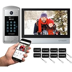 Apertura Portero Automatico Wifi TMEZON Videoportero WiFi 4 Hilos, Portero automatico WiFi con Monitor de Pantalla táctil IP de 10 Zoll,1080P Timbre con Camara,Desbloqueo 4en1, TuyaSmart App, Instantánea/Grabación, Visión Nocturna