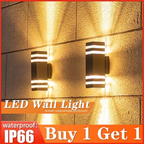 Aplique de pared LED 220V resistente al agua para iluminación interior y exterior 4