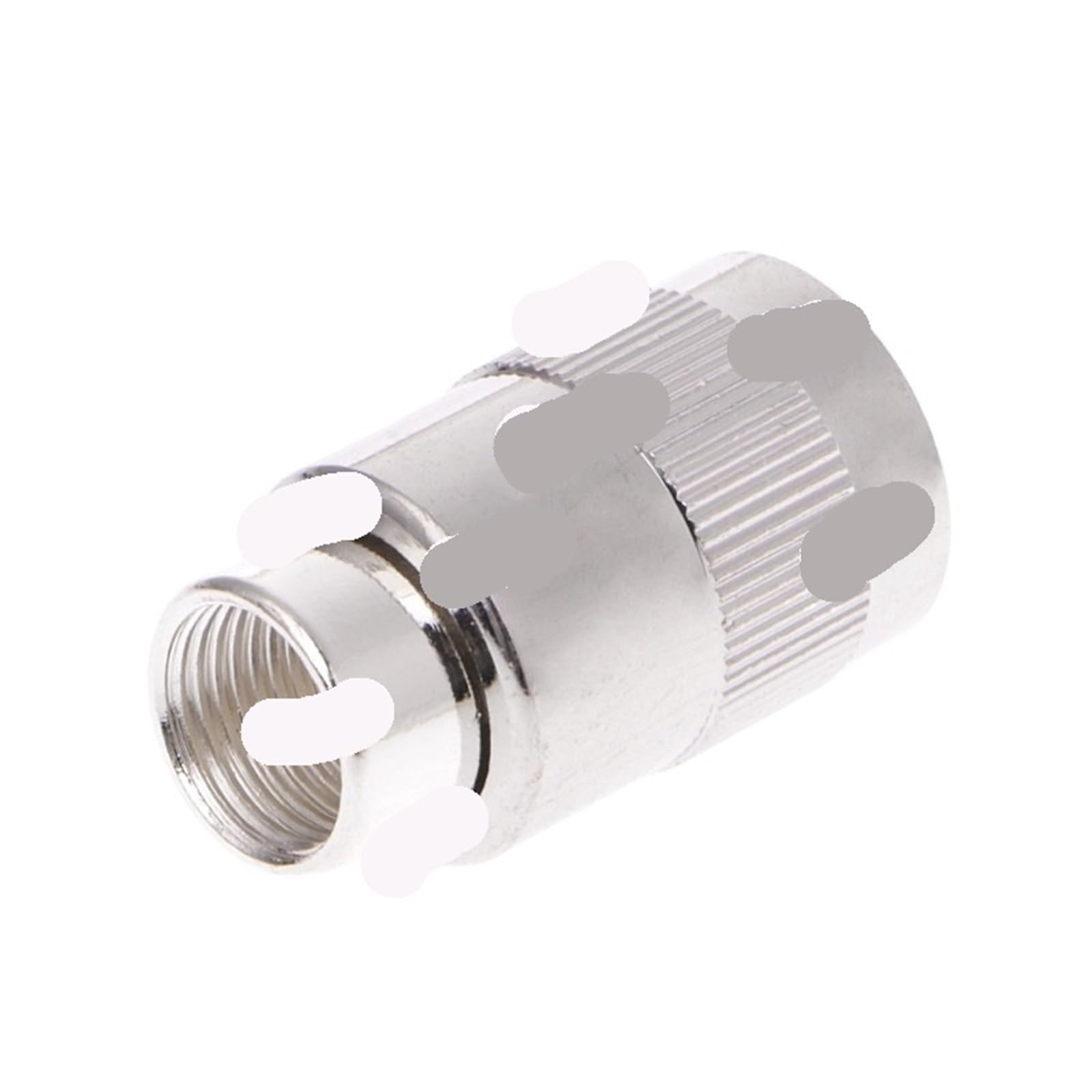 Set Da Due Pezzi Maschio SL16 50 Placcato Argento PL259 UHF