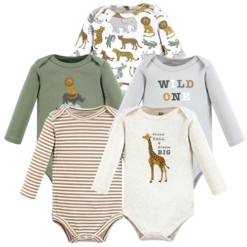 Image of Luvable Friends Hudson Baby Bodysuits 5pk
