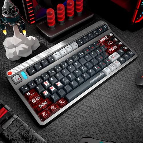 183 Tastenkappen mit Mond-Programm-Thema, hohe Kompatibilität und fünf Seiten, wärmesublimiert, für mechanische Tastaturen – Bild 7