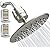 SparkPod High Pressure Shower Filter Head with 1 Extra Filter - Water Filter and 9.5" Shower Head with Enhanced Formula Filter Helps Remove Chlorine (Elegant Brushed Nickel)