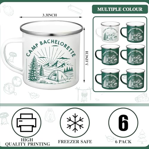 Set de 6 mugs esmaltados para despedida de soltera miniatura 6