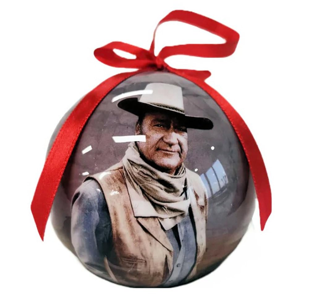John Wayne A Mans Gotta Do Christmas Ornament Bauble Boxed