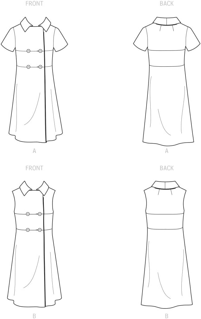 Simplicity SS9466H5 Misses' Vintage Dress Sewing Pattern Kit, Code S9466, Sizes 6-8-10-12-14