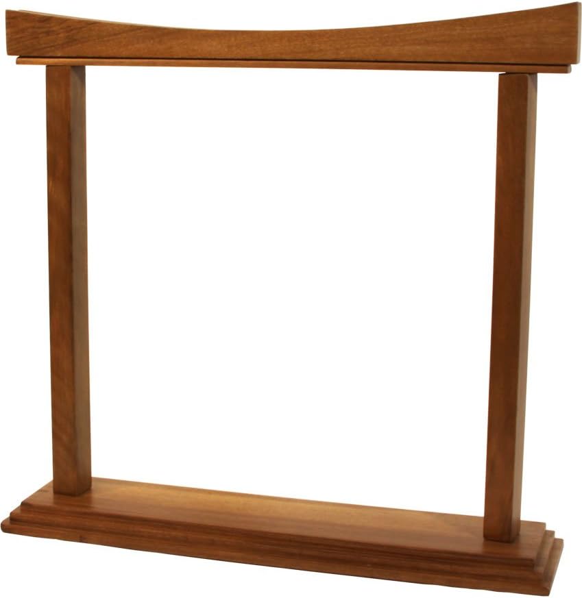 14" Gong Stand - Curved Walnut