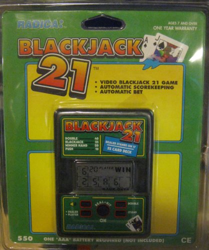 Video Blackjack 21 Electronic Handheld Game (Vintage) By: Radica