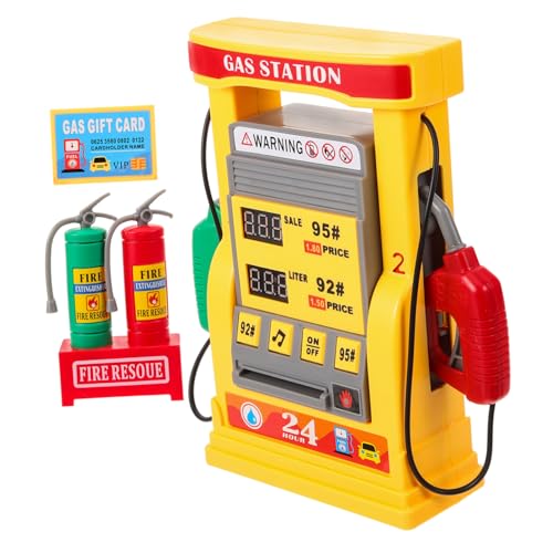 Station essence interactive avec balayage de carte pour la motricité des petits