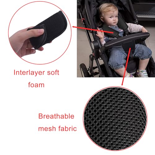 Image of 3 Pack Car Seat Strap Covers,Car Seatbelt Crotch Cushion, Car Seat Belt Kit,Universal Seat Belt Strap Covers