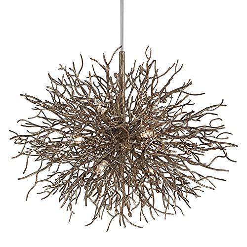 Troy Lighting F6097 Contemporary Modern Nine Light Pendant from Sierra Collection in Bronze/Dark Finish,