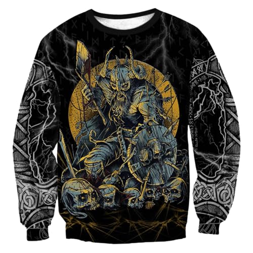 Sweat sans capuche homme en tricot chaud à col rond pour l'hiver et le travail