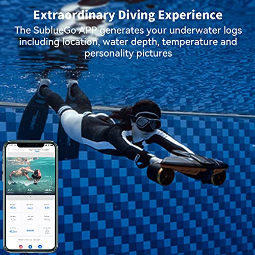 Sublue Navbow Plus Smart Underwater Scooter With Depth Gauge, Temperature Sensor, Compass, Action Camera Mount, 40M Waterproof For Diving & Snorkeling & Sea Adventures #TOP4