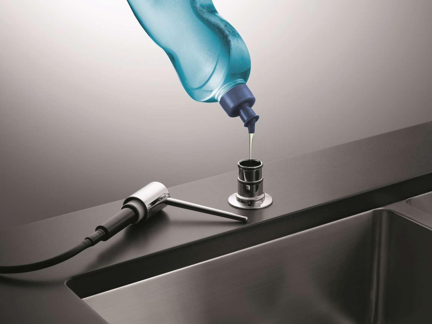 DISPENSADOR JABON ACTIVE BLANCO MATE