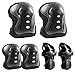 iMoebel Ensemble de protections pour enfant - 6 en 1 - Équipement de protection réglable - Genouillères, coudières, protège-poignets pour patinage, roller, skateboard.