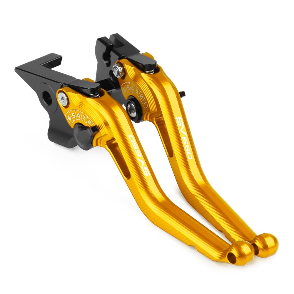 Pour SV650/X SV 650 2016 2017-2022 Levier d'embrayage et Frein, Aluminium Levier Frein Embrayage Moto Réglable