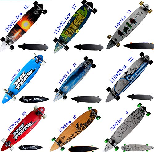 Skateboard Cruiser 24 Pouces - Pont En Bois - Complet - Style Rétro - Sans Marque