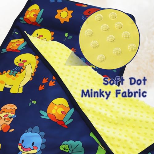 Image of Nap Mat - Nap Mats for Preschool, Toddler Nap Mat with Pillow and Blanket, Sleeping Bag for Kids - Large Rolled Napping Mats, Portable Slumber Bags for Girls - 52 inchX21 inch