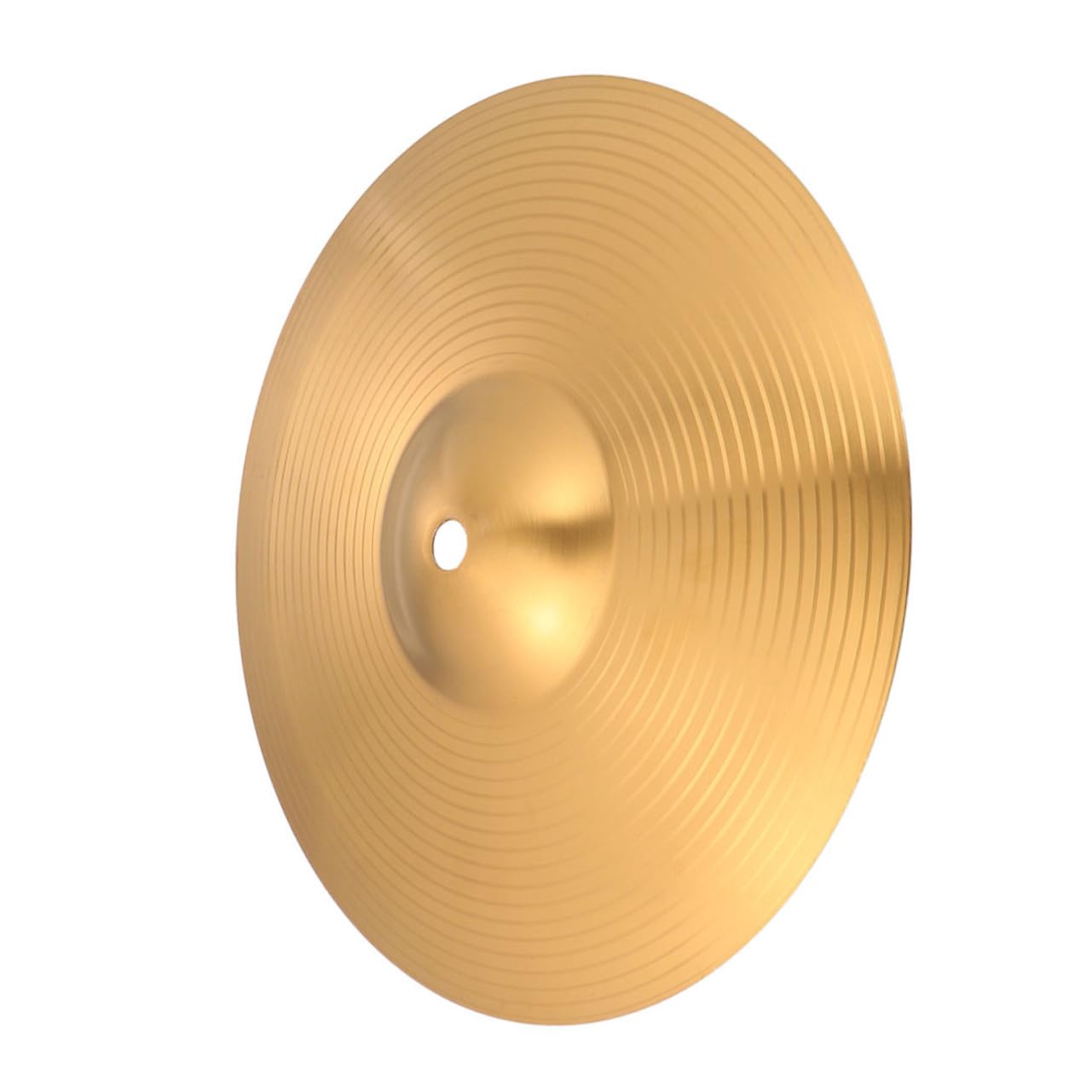 Cymbale Hi-hat Résistance aux Chocs Accessoire en Alliage de Laiton Or Améliore les Compétences de Batterie pour Percussionnistes et Batteurs