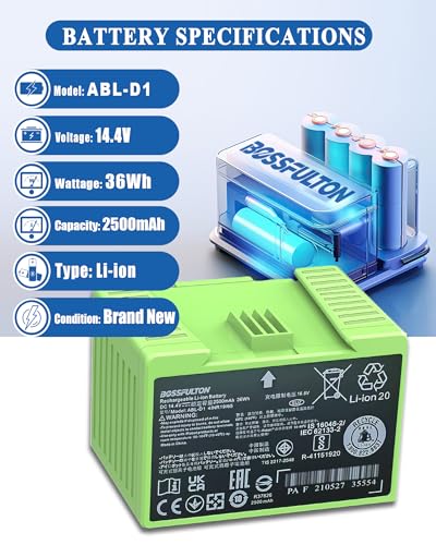Image of Battery for iRobot Roomba e & i Series ABL-D1 Battery Replacement, Compatible with Roomba i8 i8+ i7 i7+ i4 i4+ i3 i3+ e5 e6 J7 J7+ J6+ J6 Plus J5 J5+ Series