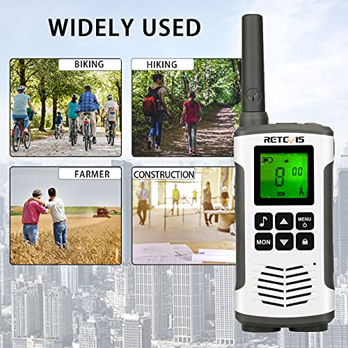 Retevis RT45 Walkie Talkie PMR446 Licentievrij 16 Kanalen VOX Dubbele Kracht Portofoons Zaklamp oplaadbaar Walkie Talkie… - Image 7