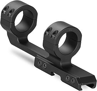 FANAUE Aluminum Cantilever Ring Mount for Diameter 30mm Picatinny Scope Rail, Cantilever Scope Mounts Double Rings Provide Stable Support for Tracking Targets Scope Rings Spacing - FANAUE