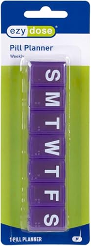 EZY DOSE Organizador y planificador de pastillas clásico semanal 7 días mediano surtido 67005