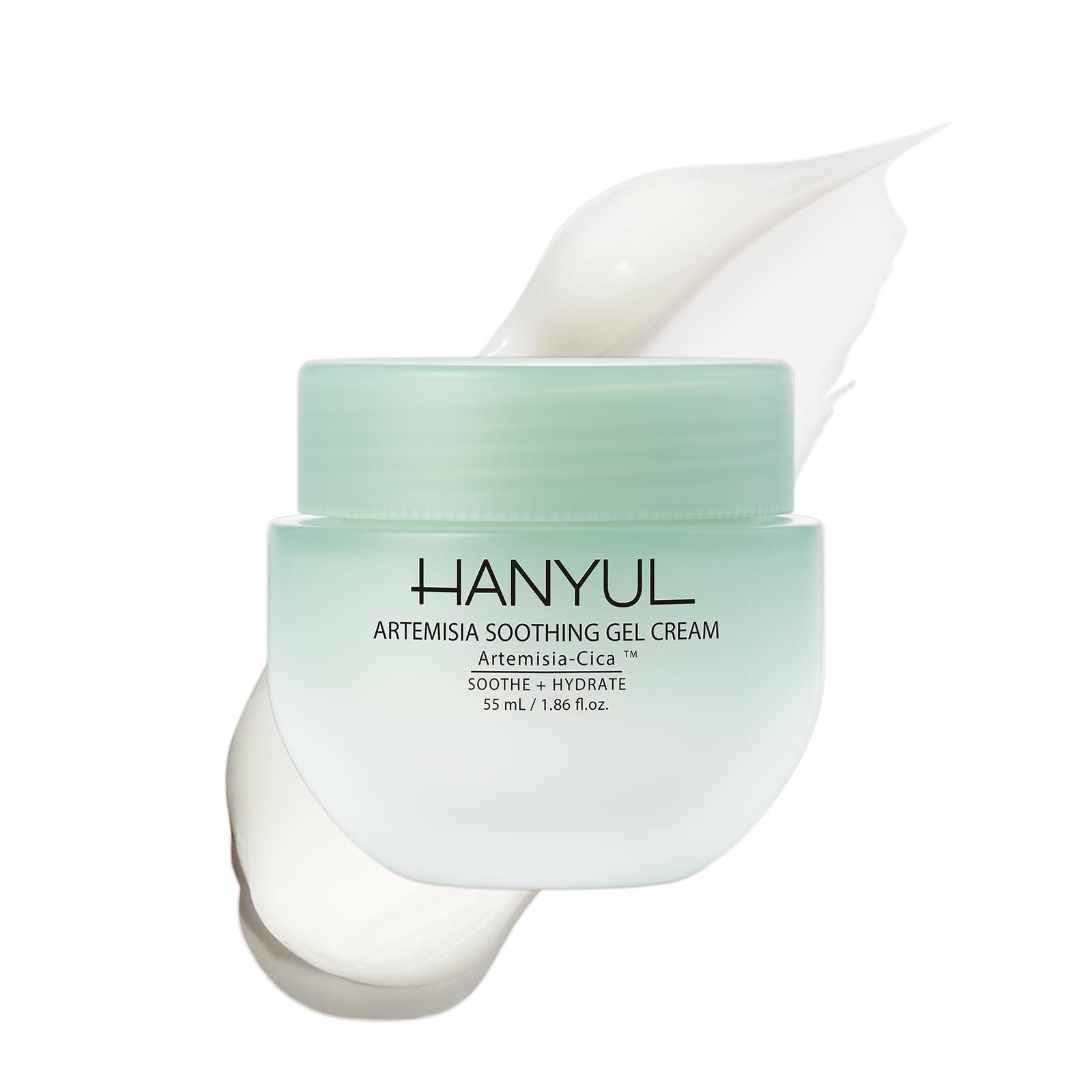 Hanyul Artemisia Soothing Gel Cream Moisturizer with Centella Asiatica and Niacinamide | Calming, Cooling, Hydrating, Vegan, Non-Comedogenic, Suitable for Sensitive & Acne-Prone Skin, 1.86 fl. oz.