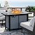 Vongrasig 43 Inch Propane Fire Table, 50,000 BTU Outdoor Gas Fire Pit Table, Rectangle Tabletop with Lid,Lava Rock for Outside Paito,Garden,Backyard