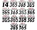 MxNumbers- Mx & ATV Number Plate Decals with Your Name or Custom Text | Set of 3 Decals With Your Custom Number, Text, Color & Font Choice | 17 Colors & 14 Font Choices!