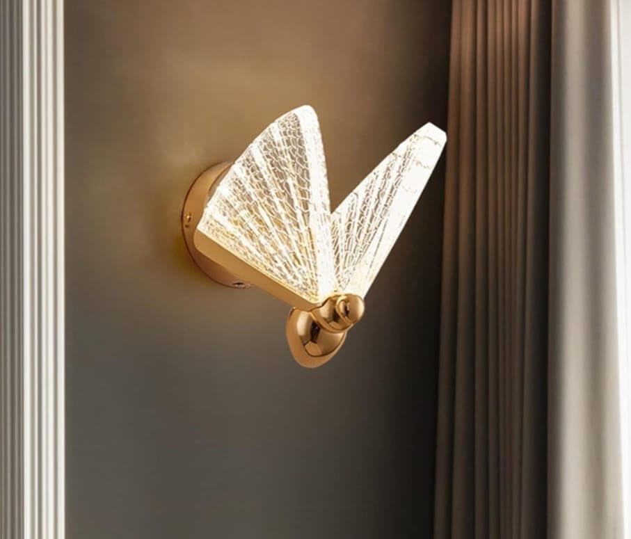 Image of 12 Watt Led Wall Light and Wall scones wall lamp for- Home, Kitchen, Bedside, Bedroom, Living Room, Office, Indoor, Bedside, Mirror Side, Diwali Lighting (Clera Wall Butterfly)
