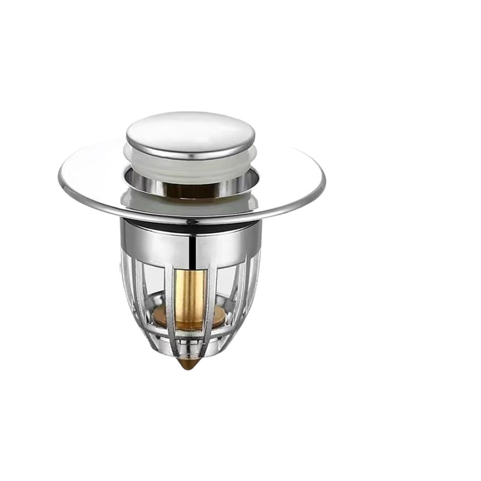 Stainless Steel Pop-Up Basin Stopper with Anti-Odor Core(C80 copper Core)