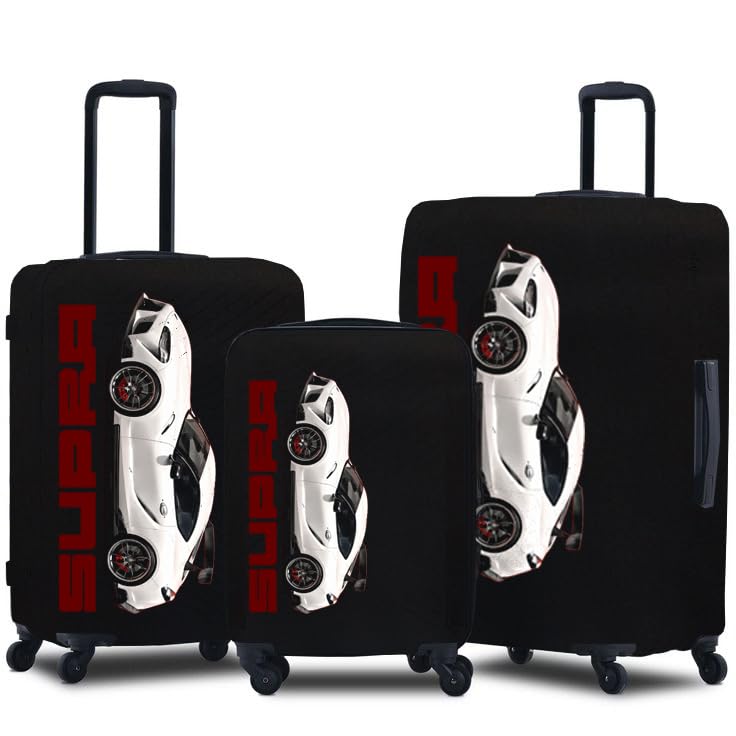 Image of Spendex Polyester Protective Luggage Cover | Hard Luggage Trolley Bag Cover | Washable | Dust Proof | Stretchable | S /M /L - Combo | Torero