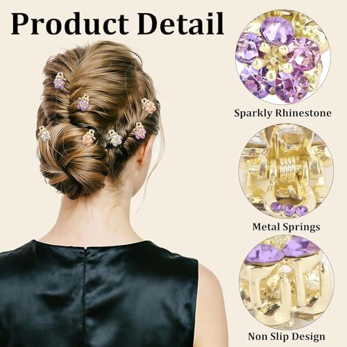 Set de 6 pinzas pequeñas para cabello fino miniatura 3