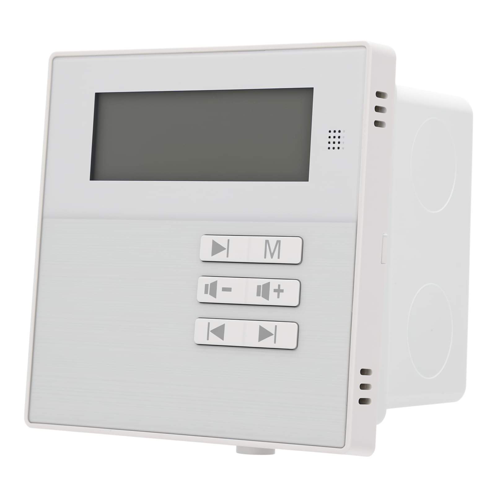 VBESTLIFE Amplificatore Musicale a 4 Vie per Montaggio a Parete con Bluetooth 5.3, Uscita da 40 W, Display LCD e Telecomando IR per Audio Domestico e Commerciale