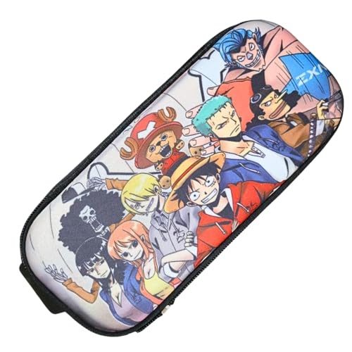 Image of FUNFOB Anime Pencil Box for School College for Pen Pencil Or Other Stationery Products | Luffy All Character