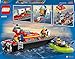 LEGO 60373 City Feuerwehrboot, Spielzeug, das im Wasser schwimmt, mit Rennboot, 3 Minifiguren und Jetpack, Feuerwehr-Boot-Spielzeug Geschenkidee für Jungen und Mädchen ab 5 Jahren