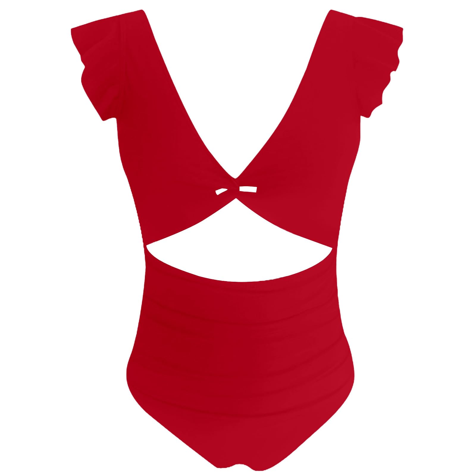 Bikini sexy da donna con vita a tinta unita, nero, S
