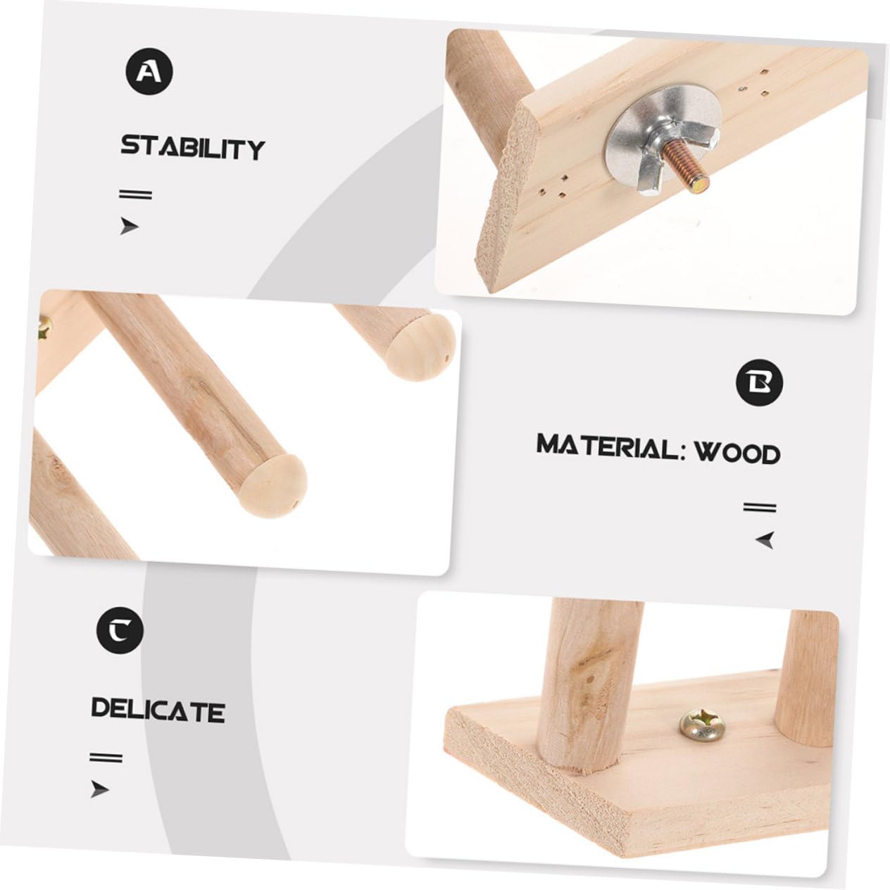 KOMBIUDA Katzenkletterregal mit Mehrstufigem Design aus Kunststoff 2 Stück und Erhöhter Reibung für Sichere Nutzung als Wandmontierte Katzenleiter für Indoor Katzen