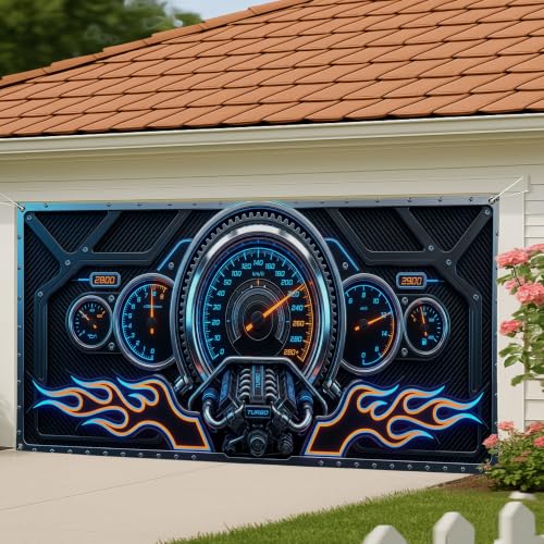 Cubierta vintage para puerta de garaje ideal para transformar tu espacio de estilo racing 4