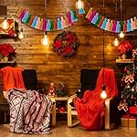 2 Pcs Boho Tassel Banner Rainbow Wall Hangings Colorful Fringe Garland for Classroom Office Birthday Graduation Party Wedding Bedroom Decoration (4 Inch Tassels) - Image 3