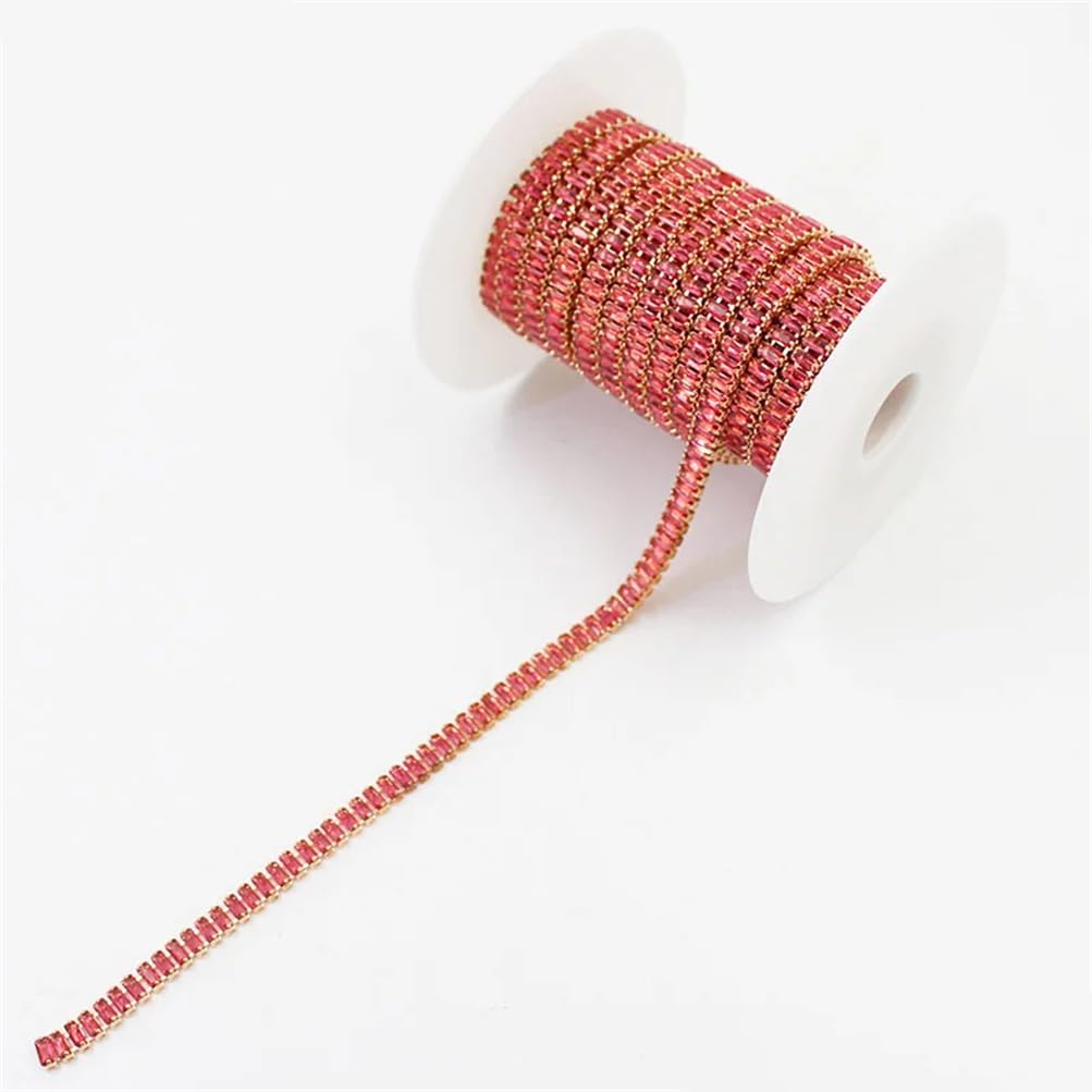 SS6.5 B grado AB 2 mm vetro cristallo strass fascia colore catena di