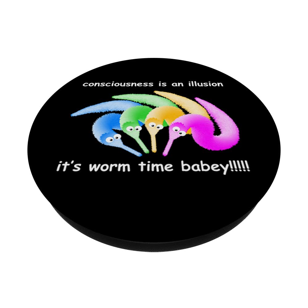 Worm On A String Oh Please Magic Fuzzy Worm On String LGBTQ Rainbow Meme  PopSockets... Worms On A String