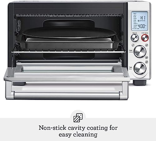 Empty interior cavity of the Breville Smart Oven Pro showing the non-stick coating