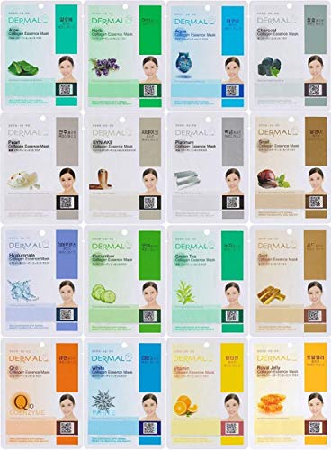 Dermal Korea Collagen Essence Full Face Facial Mask Sheets